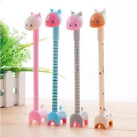 korea creative style lovely stand donkey colorful ball point pen cute giraffe gel pen student stationery school office supplies