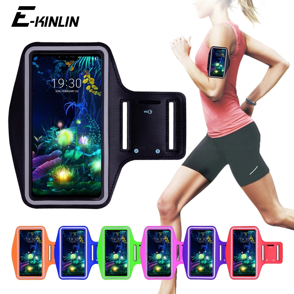 Бег трусцой спортивные Чехол повязка на руку чехол для телефона LG Q9 Q8 Q7 Q6 Q60 G8X G8S G8