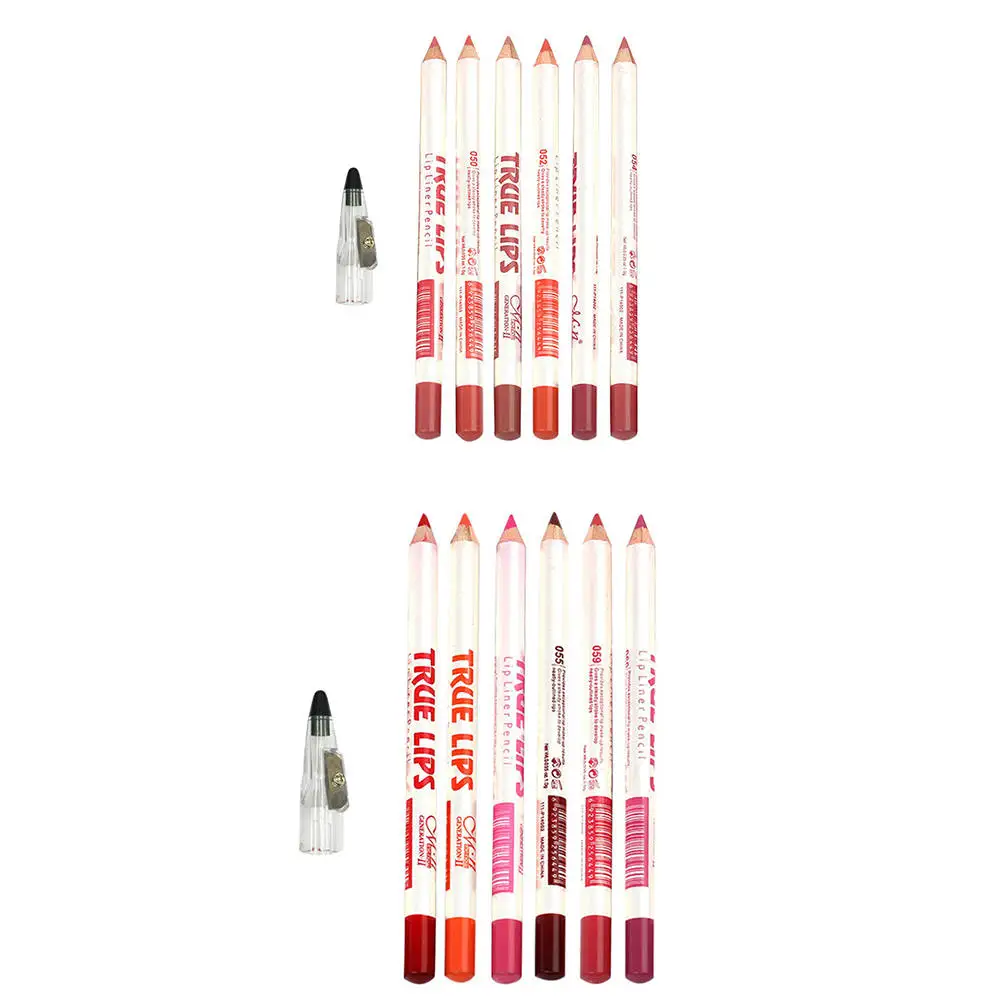Набор карандашей для губ набор из 6 матовых ручек помады водонепроницаемые