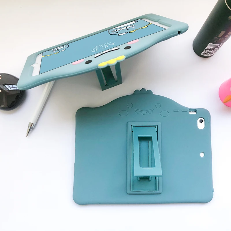 

Silicone Cover IPad Mini 1 2 3 4 5 Case IPad 10.2 7th 9.7 2018 2017 Pro 9.7 11 Air 1 2 kids soft Stand Shell capa