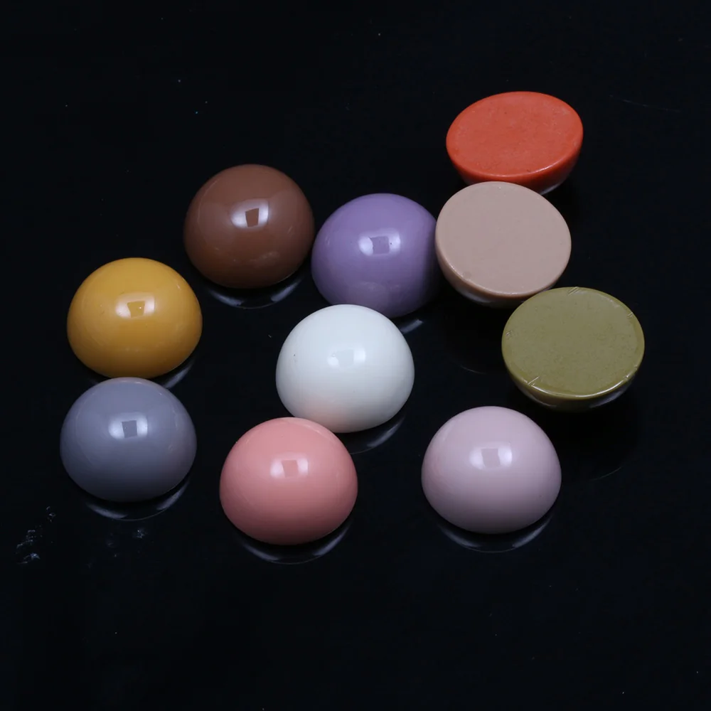 

Natural Round Resin Cabochon 11mm 13mm 15mm for Making DIY Jewelry