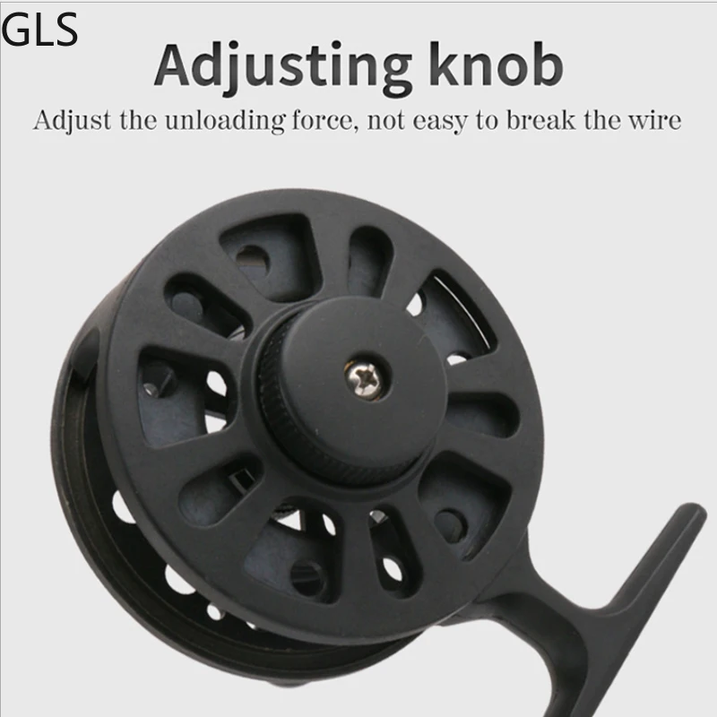 Катушка для подледной рыбалки 2 + 1 шарикоподшипник черный нейлон нержавеющая