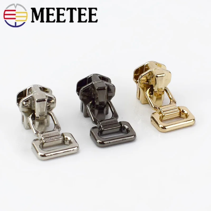 Металлическая застежка молния Meetee 5 # 10/20 шт. фиксатор головки для сумок одежды