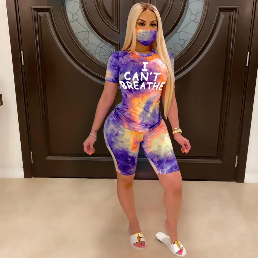 

Women Tracksuit Two Pieces Set Short Sleeve O Neck Top Short Pants 2 Pieces Set Sports Suit Casual Ladies Outdoor Wear