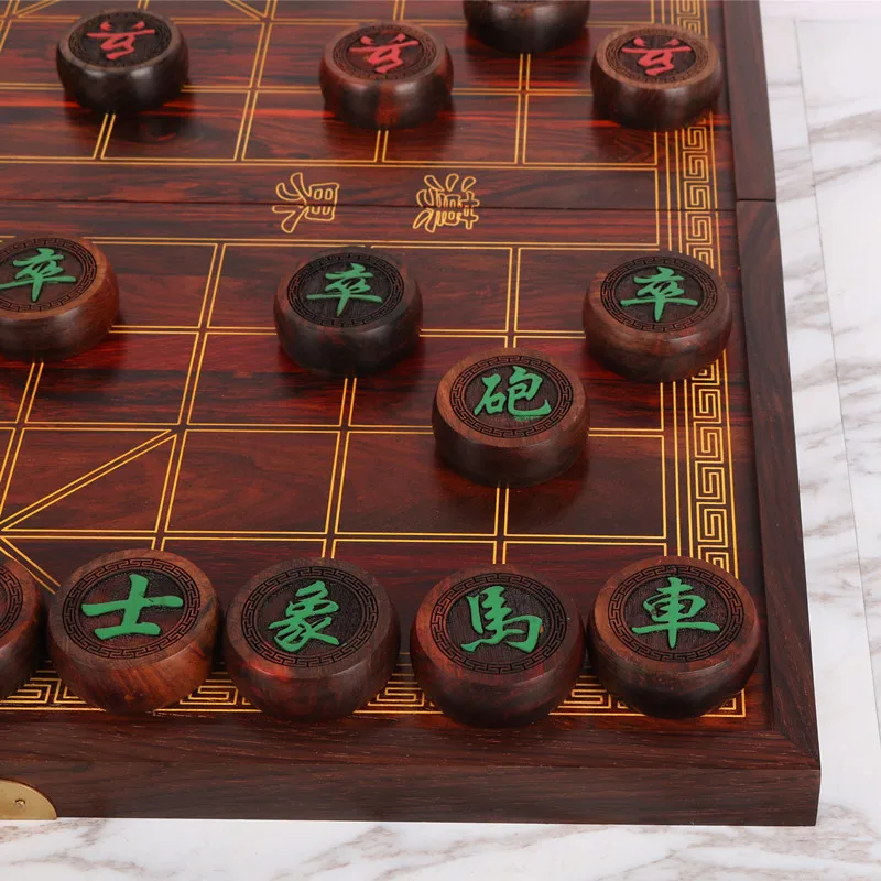 

Large Sculpture Chess Games Portable Wooden Board Chess Set Luxury Family Table Game Medieval Ajedrez Entertainment Ed50zm