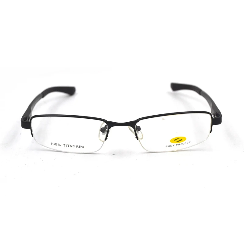 Оправа для очков с полу ободком из чистого титана мужские прозрачные очки