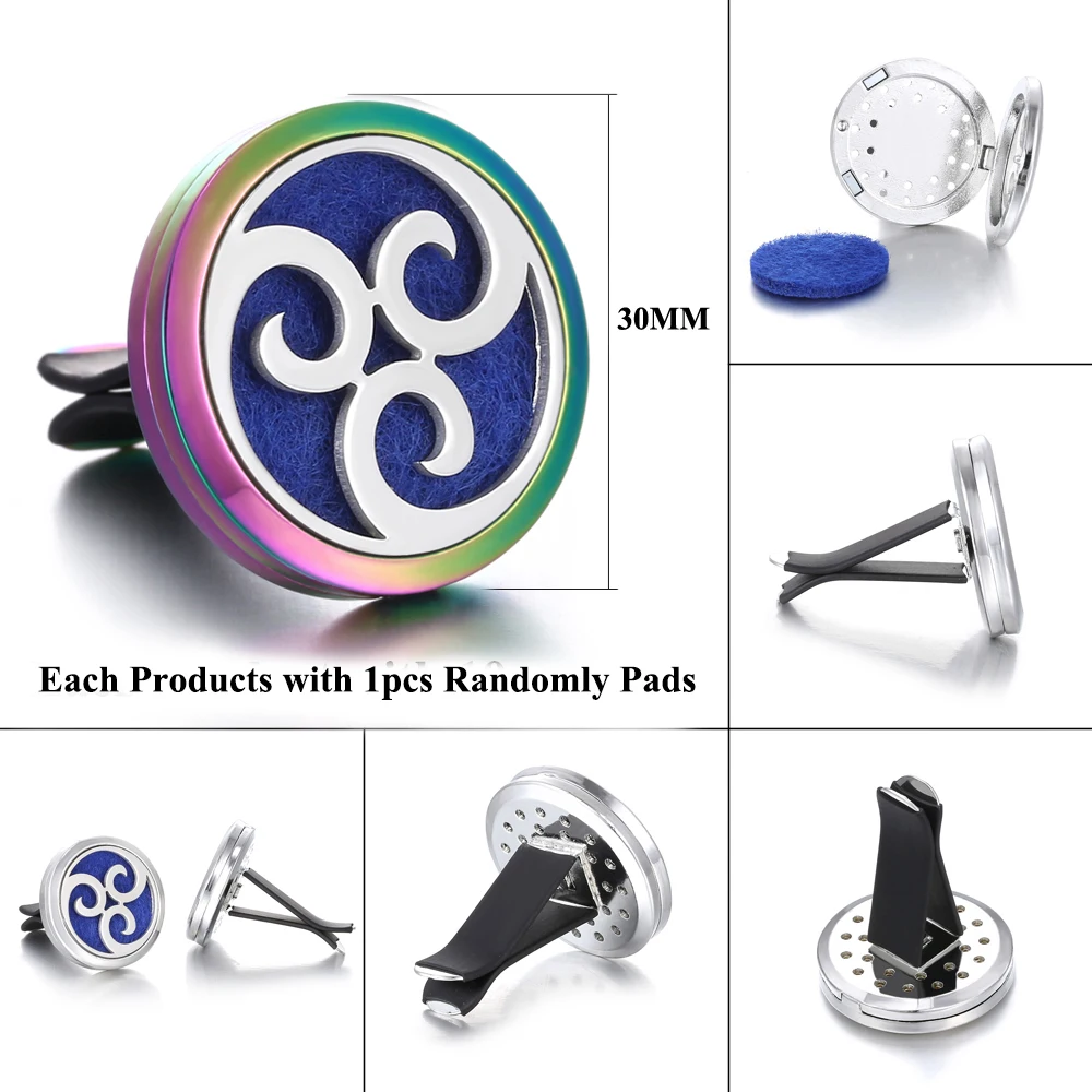 Новое цветное ароматерапевтическое Ожерелье Диффузор для автомобиля Арома