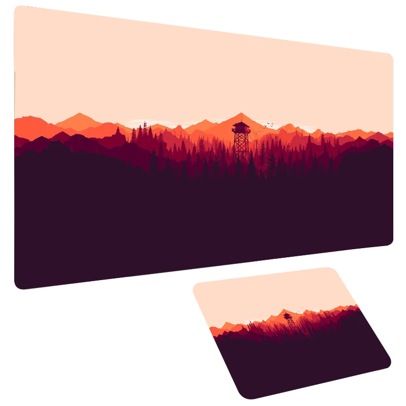 

Kawaii Mouse Pad Gamer Gaming Mouse Mat Deep Forest Firewatch PC Gamer Mousepad Xxl Mausepad Deskmat Carpets Gamers Accessories