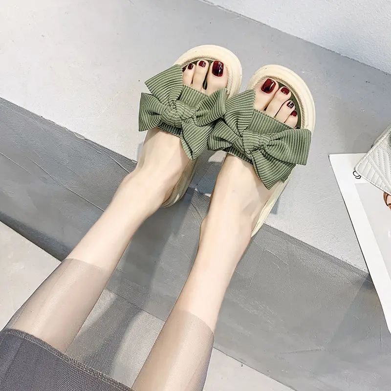 

Women Slippers Sandals 2021 Summer Casual Sandals Slipper Beach Shoes Flat Heel Slides Sandals Thick Bottom Flat Slippers