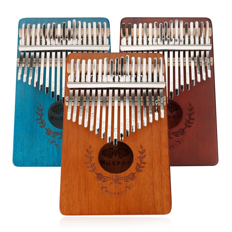 

C Key Thumb Piano Mahogany Musical Instrument Sound Hammer Sticker Child Beginners Portable Finger Piano Miniature Wooden Piano