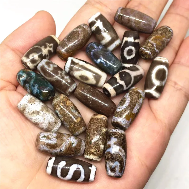 Новое поступление Тибетский камень маленькие киноварные бусины дзи ручной работы из бисера высокого качества загадочные DIY бусины дзи