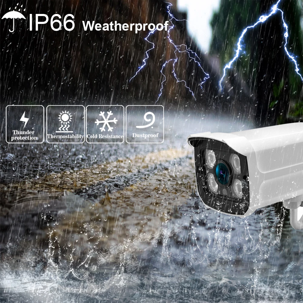 Камера видеонаблюдения Poe CCTV комплект системы 4 канала Nvr наружная
