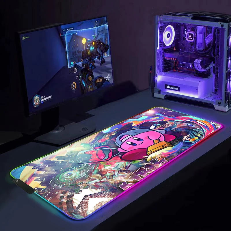 

RGB K-kribys Gamer Tapis De Souris Alfombrilla Raton Mouse Pad Gaming Accessiores Mousepad Mause Pad with Backlit Led Mausepad