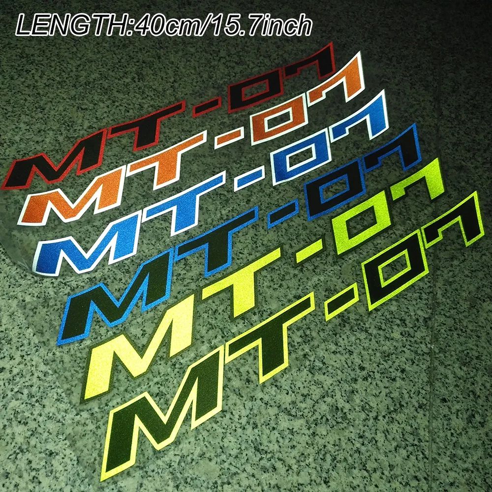 

For YAMAHA MT-07 MT07 MT 07 Decoration Logo Stickers Decals Motorcycle Wheels Fairing Helmet Tank Pad 2016 2017 2018 2019 2020