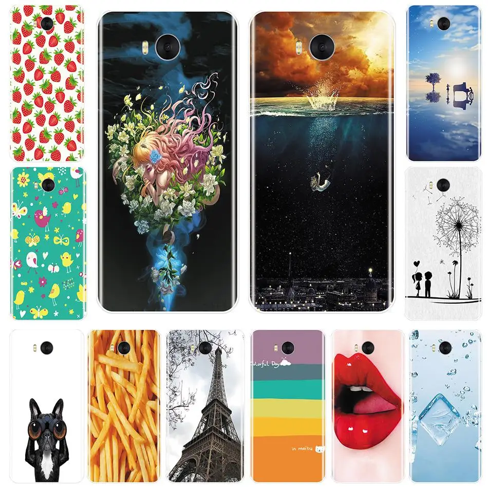 Мягкая задняя крышка из ТПУ для Huawei Y5 Y6 Y7 Prime 2017 2018 Y9 2019 милый эстетический чехол
