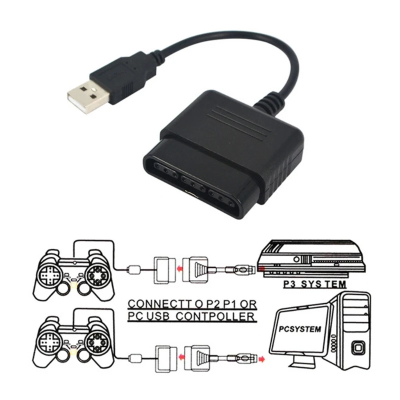 Переходник для игрового контроллера с USB-портом от P2 до P3 Кабель-адаптер без