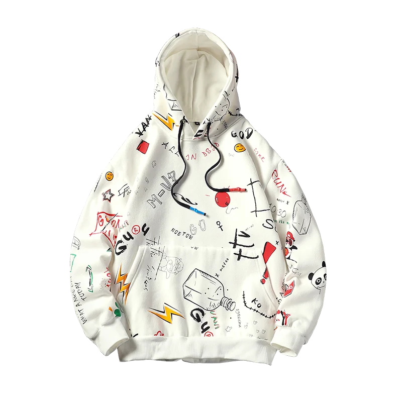 

Fall / Winter 2020 Hoodie thickened casual hoodie cartoon print loose Hoodie multi-color large Hoodie Hoodie Hoodie for men