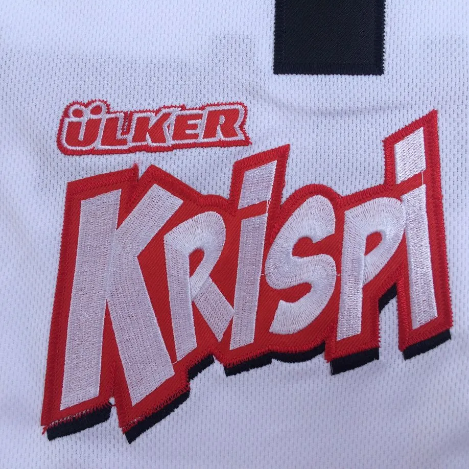 

#4 ALLEN IVERSON BESITA COLAS TURKA BASKETBALL JERSEY Embroidery Stitches Top Quality Stitched embroidery