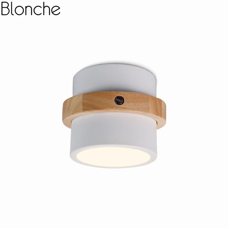 Современный светодиодный потолочный светильник скандинавский круглый 7 Вт для