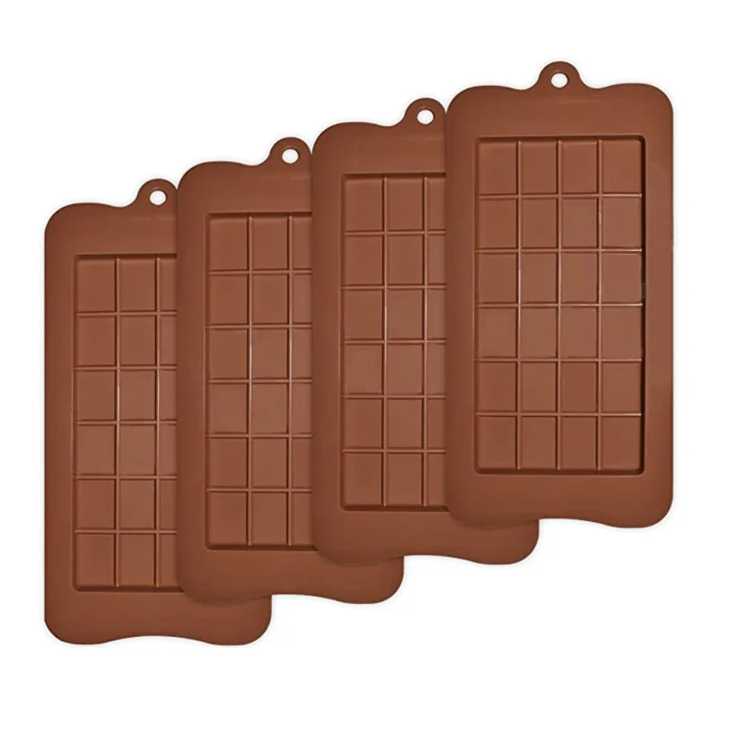 

Non-Stick Silicone Chocolate Mold Fondant Patisserie Candy Bar Mould Cake Mode Decoration Kitchen Baking Accessories Food grade