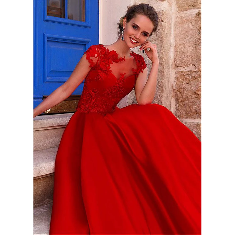 Атласное кружевное платье Элегантное длинное вечернее 2020 вечерние платья