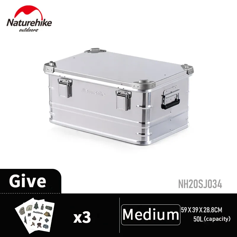 Туристический переносной бокс Naturehike 30-80 л из алюминиевого сплава вместительный