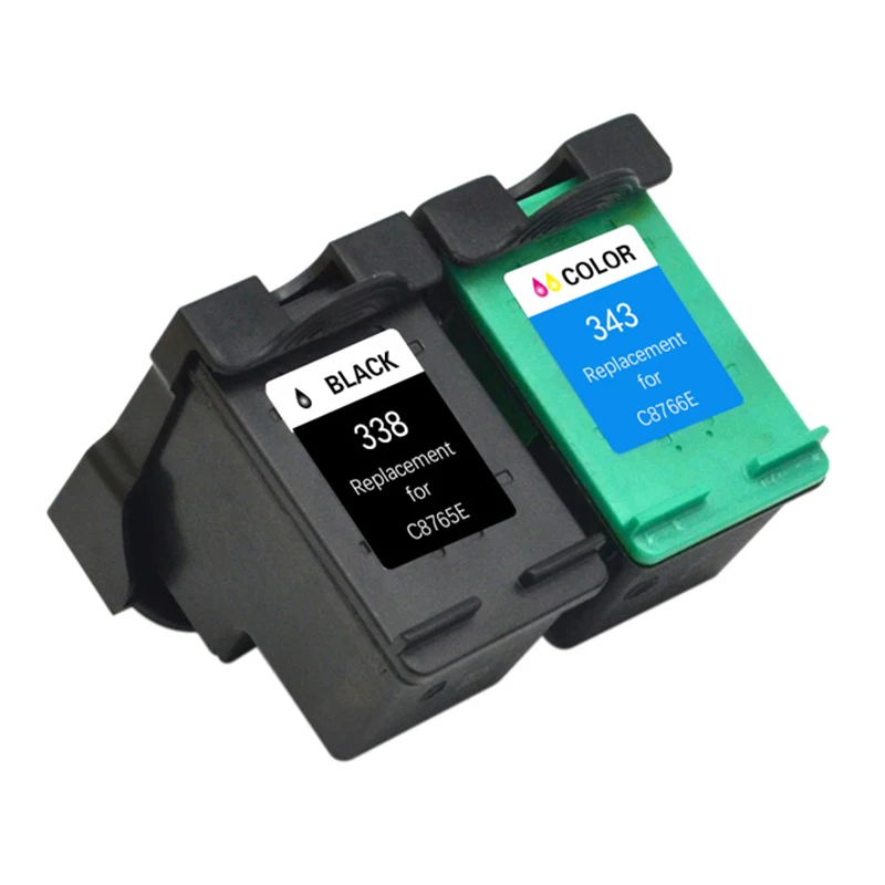 2020 новые совместимые чернильные картриджи для HP 338 343 BK CL Deskjet 6540 6520 6840 460c 1500 9800 |