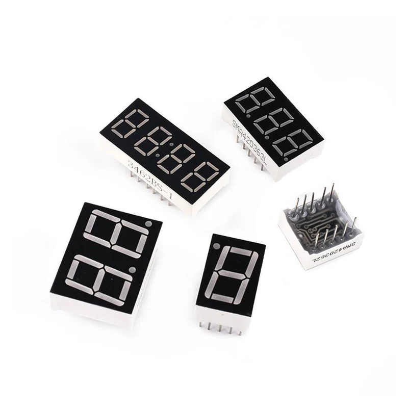 Светодиодный дисплей 0 56 дюйма 2 шт. 7-сегментный 1-битный/2-битный/3-битный/4-битный