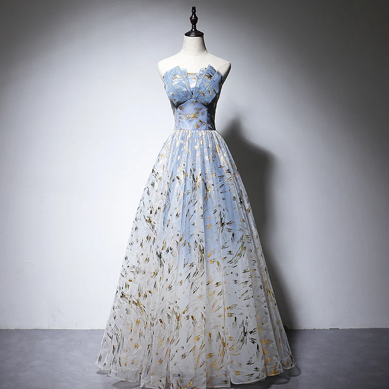 

Женское вечернее платье с рюшами, без бретелек, с блестками, трапециевидного силуэта, на шнуровке, до пола, без рукавов, деловое, B463