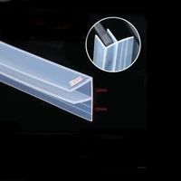 3 meters f shape silicone rubber bath shower door glass seal strip weatherstrip for 12mm glass
