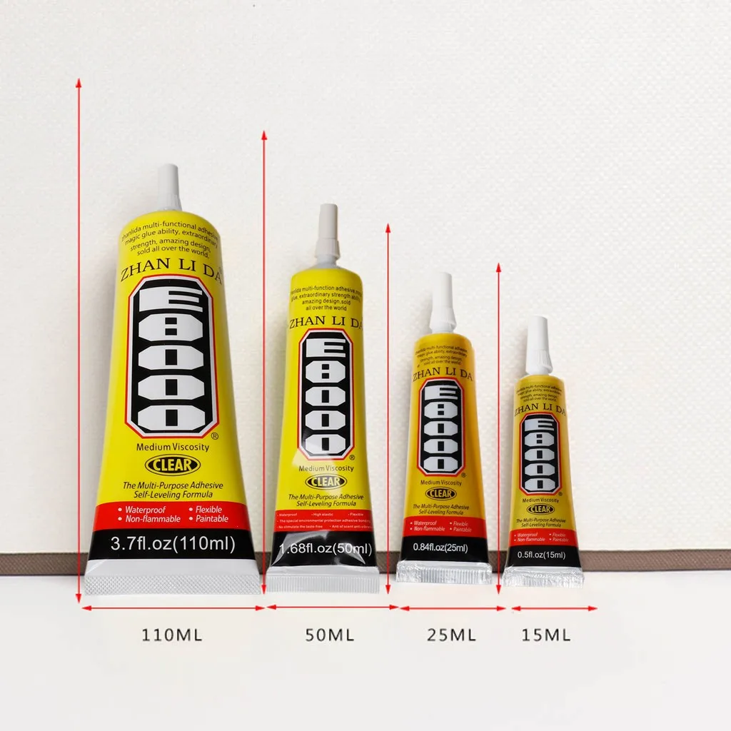 E8000 универсальный клей для домашнего пользования кожаная липкая Бриллиантовая