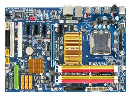 

Оригинальная десктопная материнская плата Gigabyta Φ-DS3L p43socket LGA 775 ATX DDR2 16g ga-ep43 б/у материнская плата
