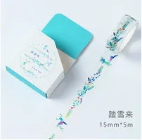 Новинка, милая лента васи, бумажная маскирующая лента, клейкая лента, DIY планировщик, наклейки, практичные Декоративные Канцелярские Ленты - Цвет: A reel of