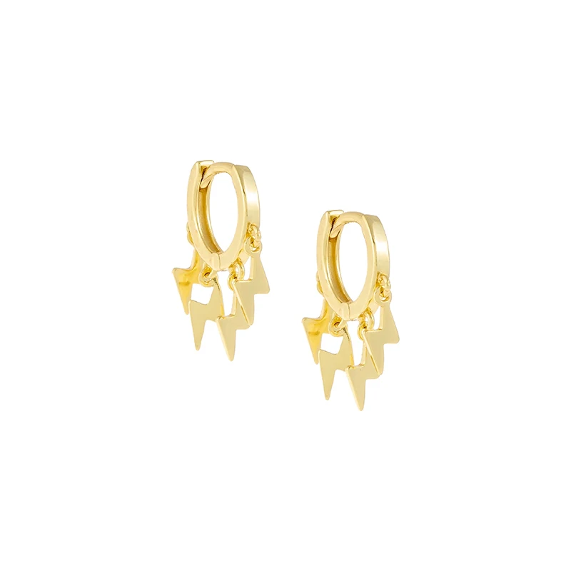

AIDE Bohemia Flash Tassel Hoop Earrings For Women Geometric Charming Gold Silver Color Earings 925 Silver Jewelry kolczyki