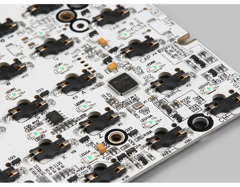 KBDfans Новое поступление GK64 pcb RGB 60% 64 клавиши Горячая замена PCB diy механическая клавиатура hotswap разъем