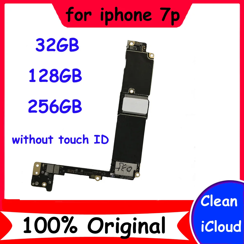 Оригинальная чистая материнская плата iсloud для Apple iPhone 7 Plus p 32GB 128GB 256GB без