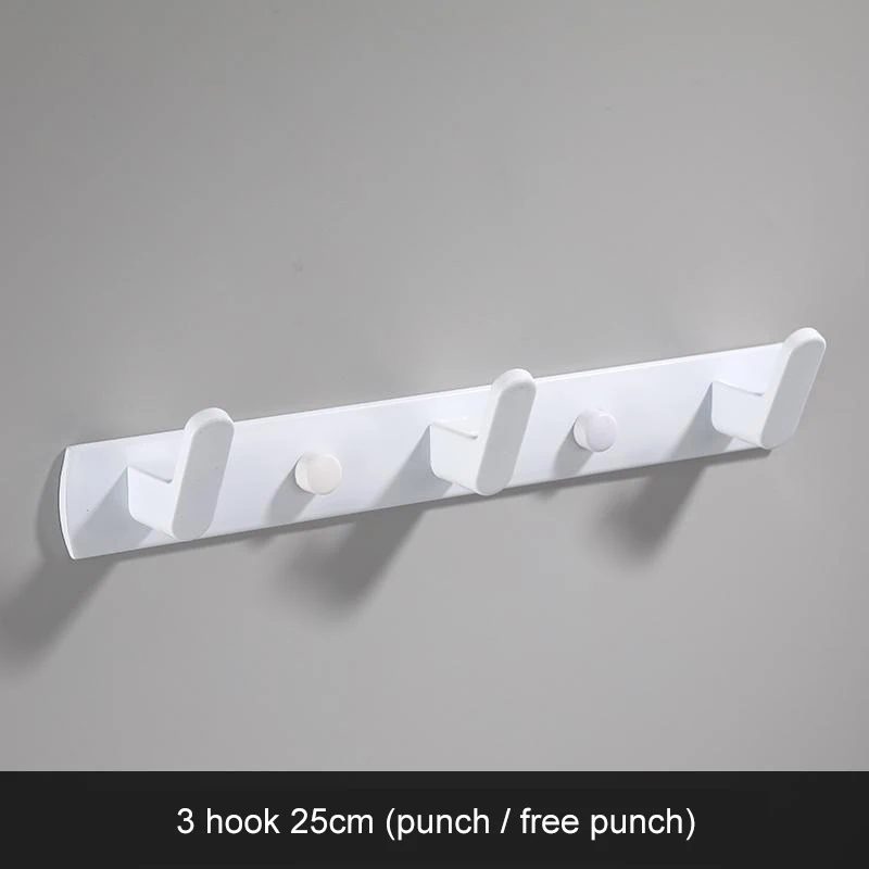 Прочный алюминиевый крючок для дверей самоклеящийся настенный дома сумки одежды