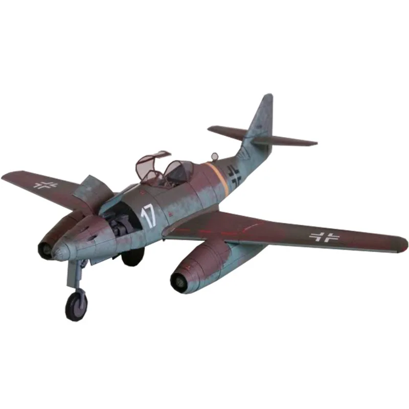 3D модель немецкого истребителя Me 262 1:33 версия GPM набор для сборки бумажных карт