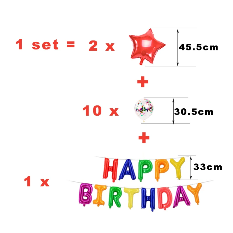 25 шт./компл. воздушные шары сделай сам на день рождения 12 дюймов шарики с конфетти