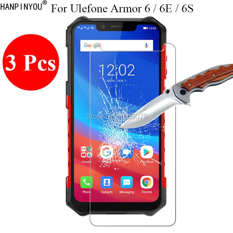 Защитное стекло закаленное 9H 2.5D для Ulefone Armor 6 6E 6S Armor6 2 &quot 3 шт./лот|Защитные стёкла