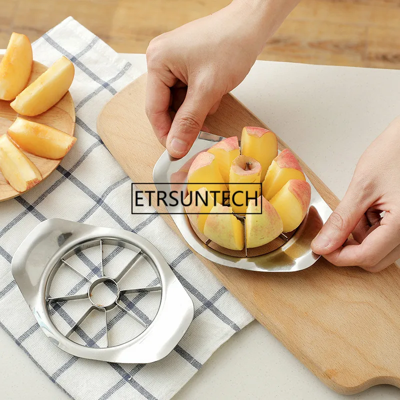 

50pcs Stainless Steel Apple Slicer Fruit Cutting Splitter Apple Slicer To Remove Corer Cut Fruit Tool