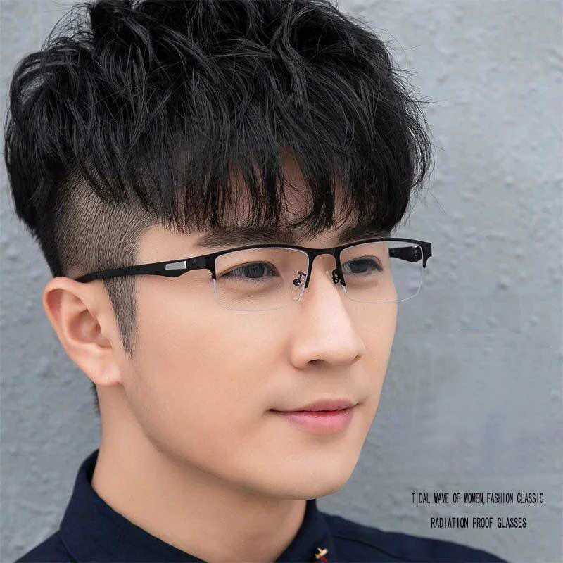 Высококачественные деловые мужские очки для близорукости с защитой от синего