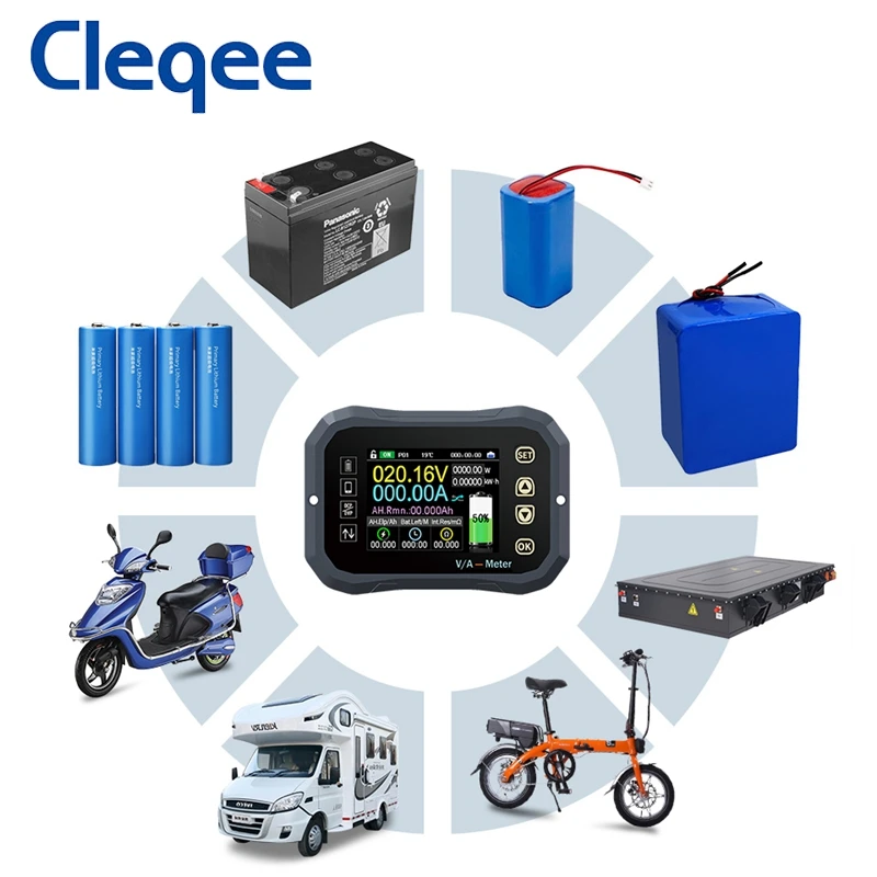 Тестер емкости аккумулятора Cleqee KG160F 120 В а кулометр индикатор батареи ЖК-дисплей