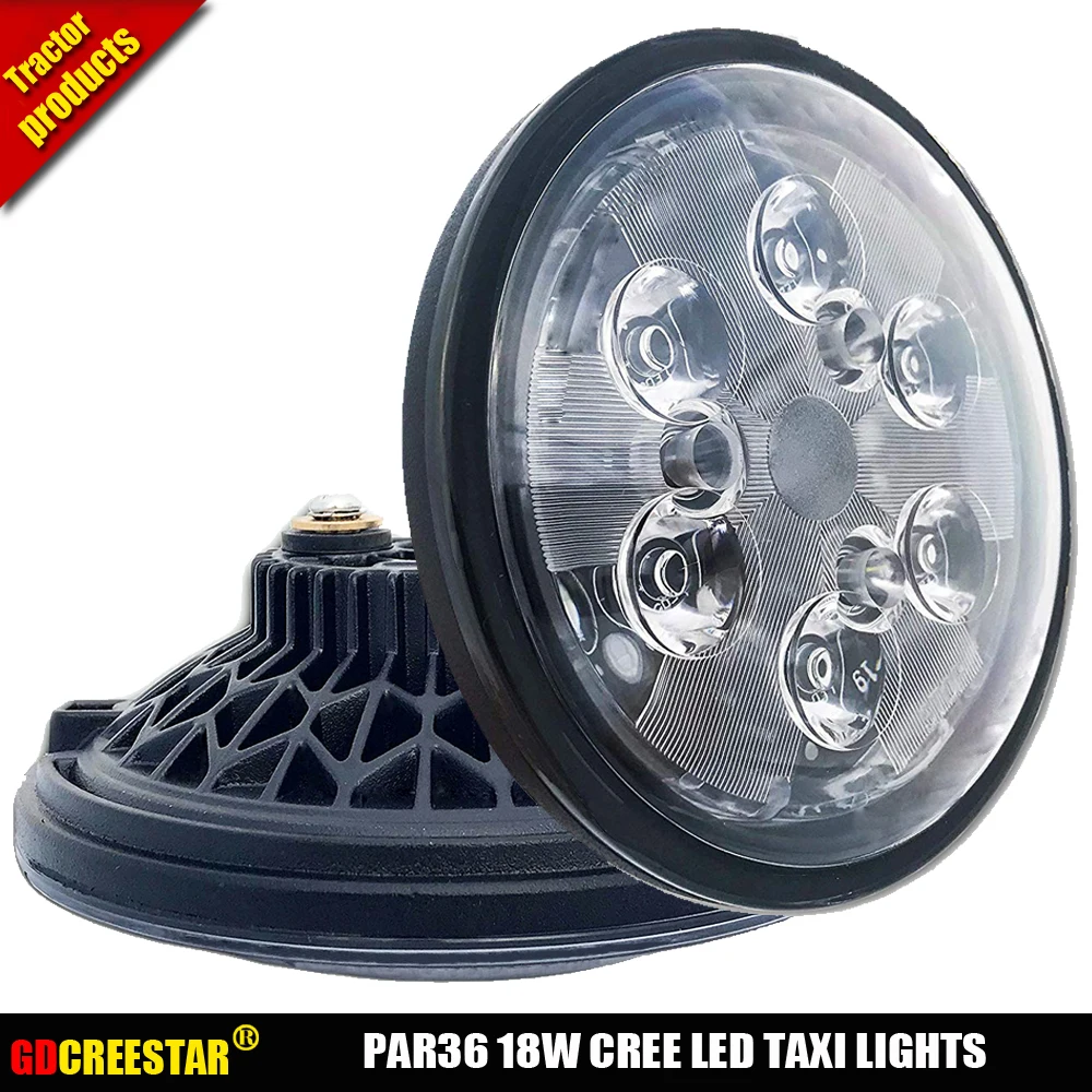 

Светодиодные рабочие фары Par36 18 Вт 14 в/28 в для трактора, посадки, такси и авиации GE4509 GE4505 X1pc