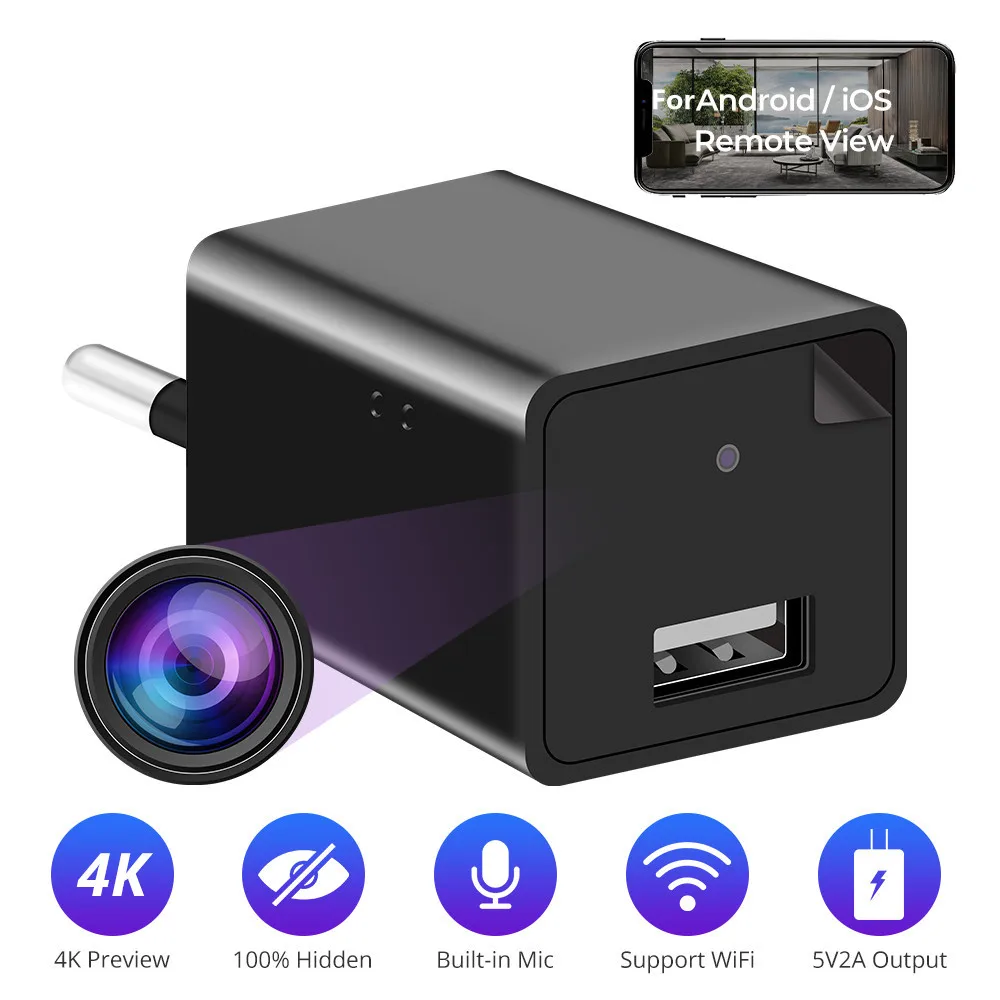 

Mini wifi camera 1080P Plug USB Charger Camcorder Video recorder Wireless Portable Camera Security Power Adapter Mini Camcorder