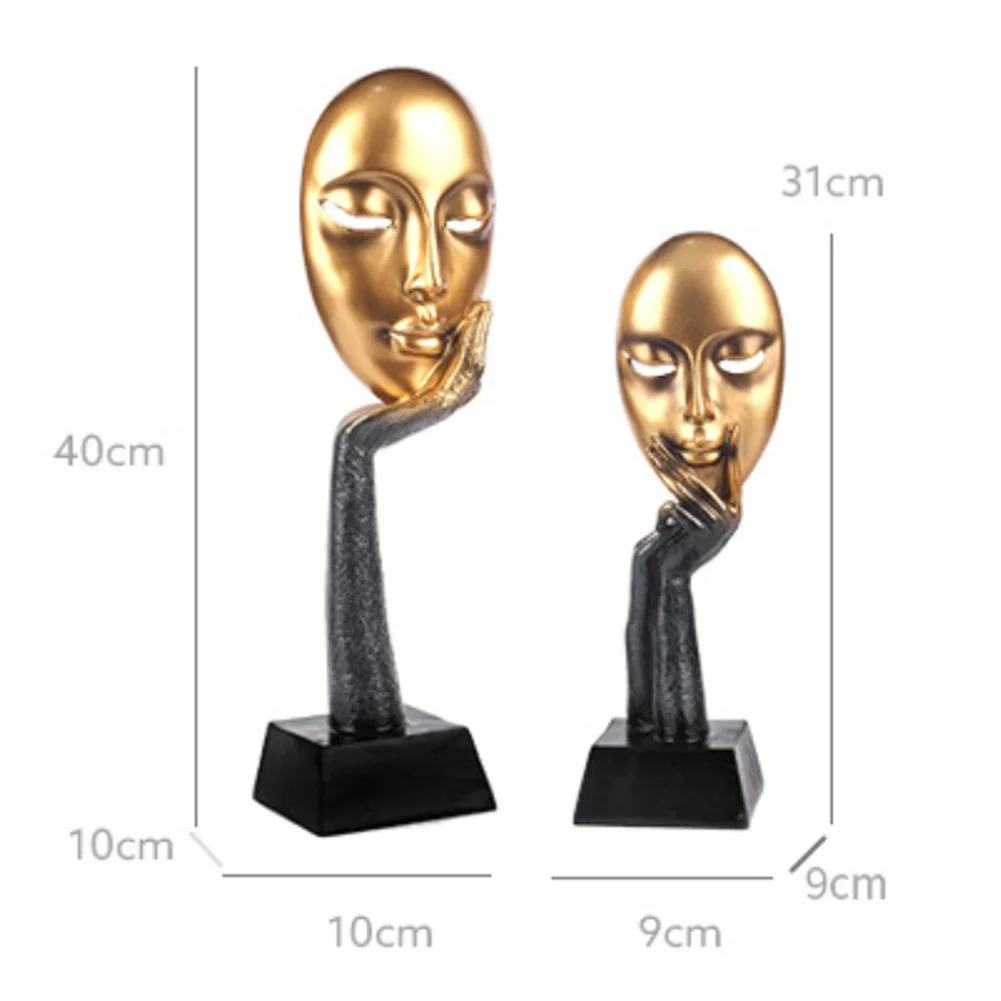 Статуя для дома абстрактная модель человеческого лица скульптура Современное