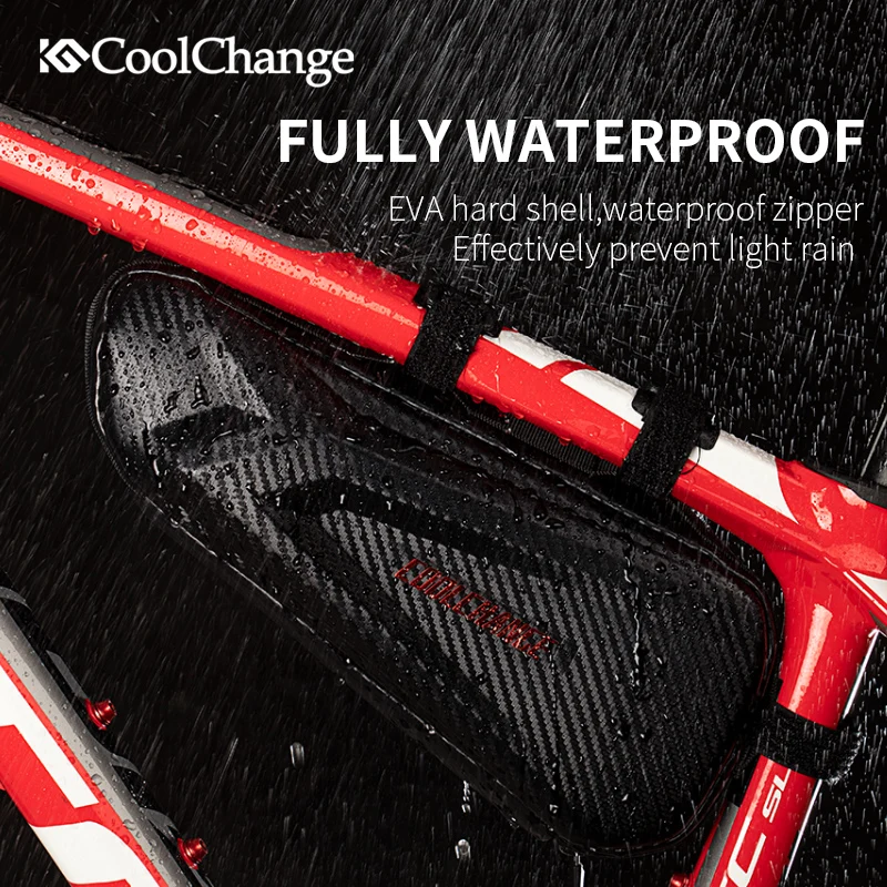 

CoolChange велосипедная Передняя треугольная сумка, водонепроницаемые светоотражающие велосипедные сумки, Твердая рама, верхняя труба, велосипедная сумка, аксессуары для горных велосипедов