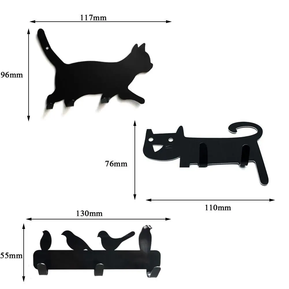 

Kitchen Wall Door Metal Hook Hanger Cattail Decorative Rack Clothes Storage Rack Seamless Hook Tool Accessories