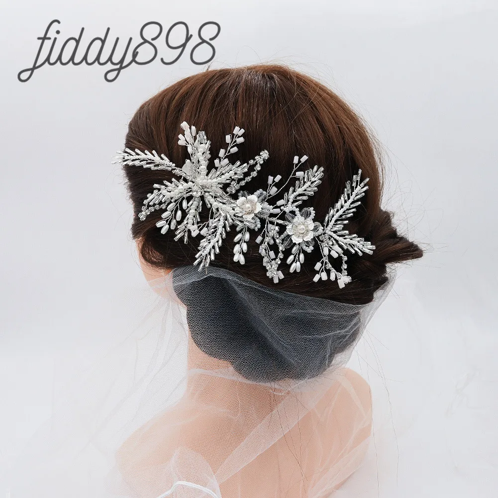 Модные свадебные аксессуары для волос женские заколки стразы головной убор с