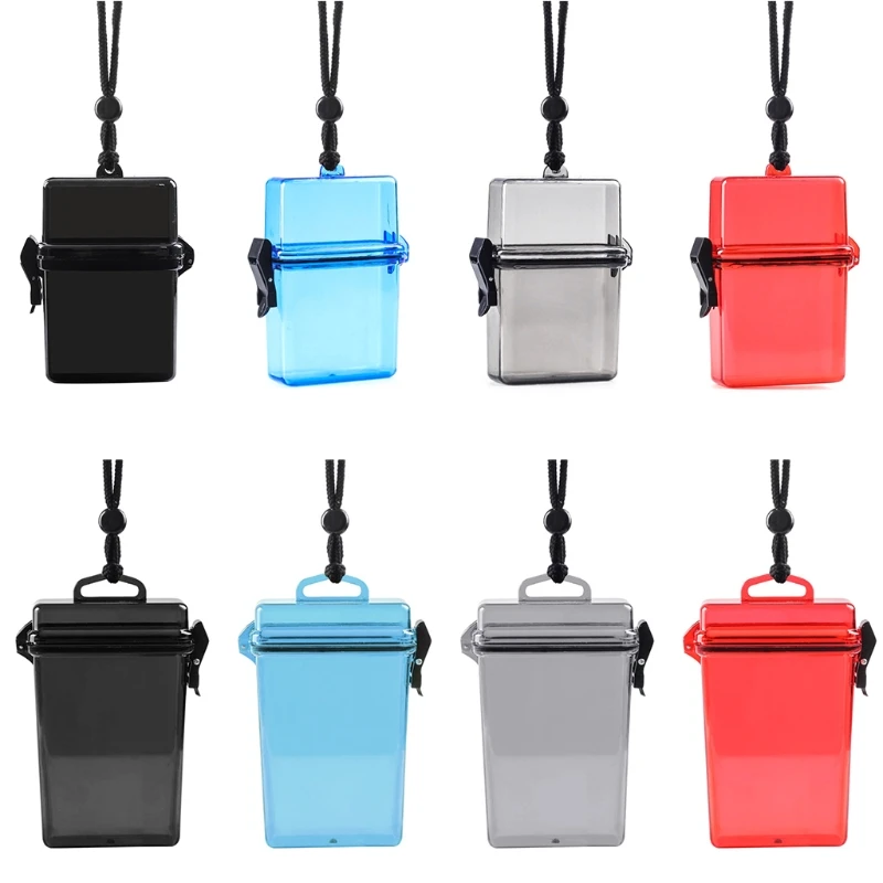 Черный/синий/серый/красный акриловый водонепроницаемый чехол для сигарет